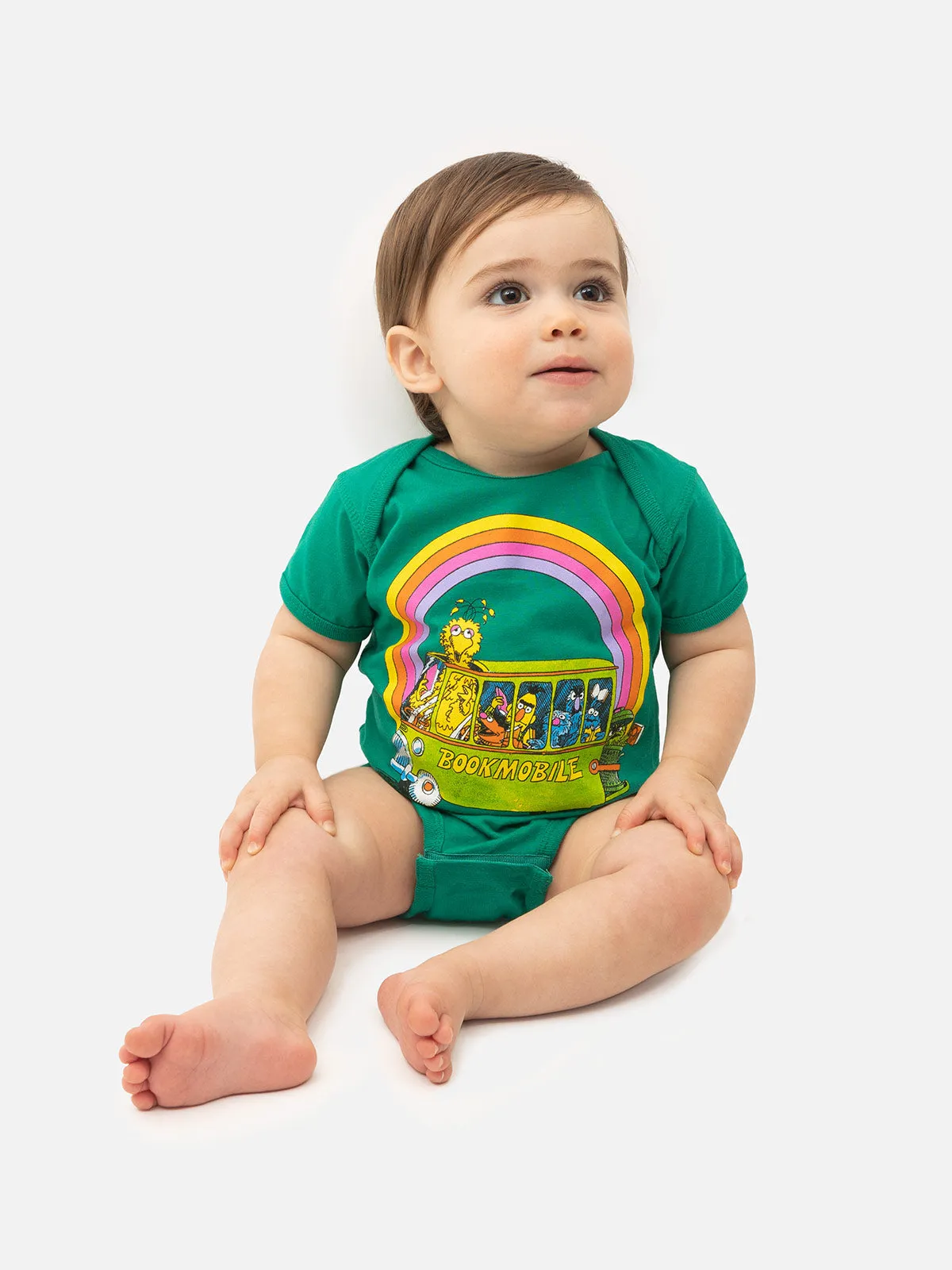 Sesame Street Bookmobile baby bodysuit