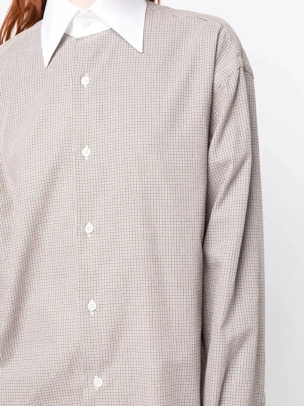 SIGNATURE BUTTON UP IN BEIGE CHECK SHIRT BEI