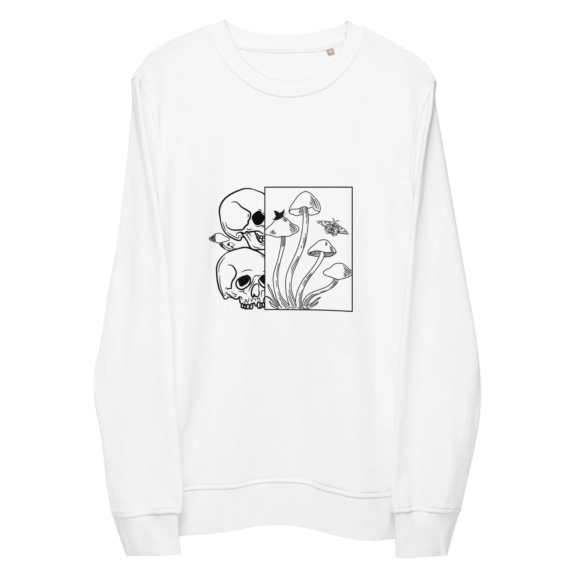 Skull Halloween Graphic Men Organic Sweatshirt