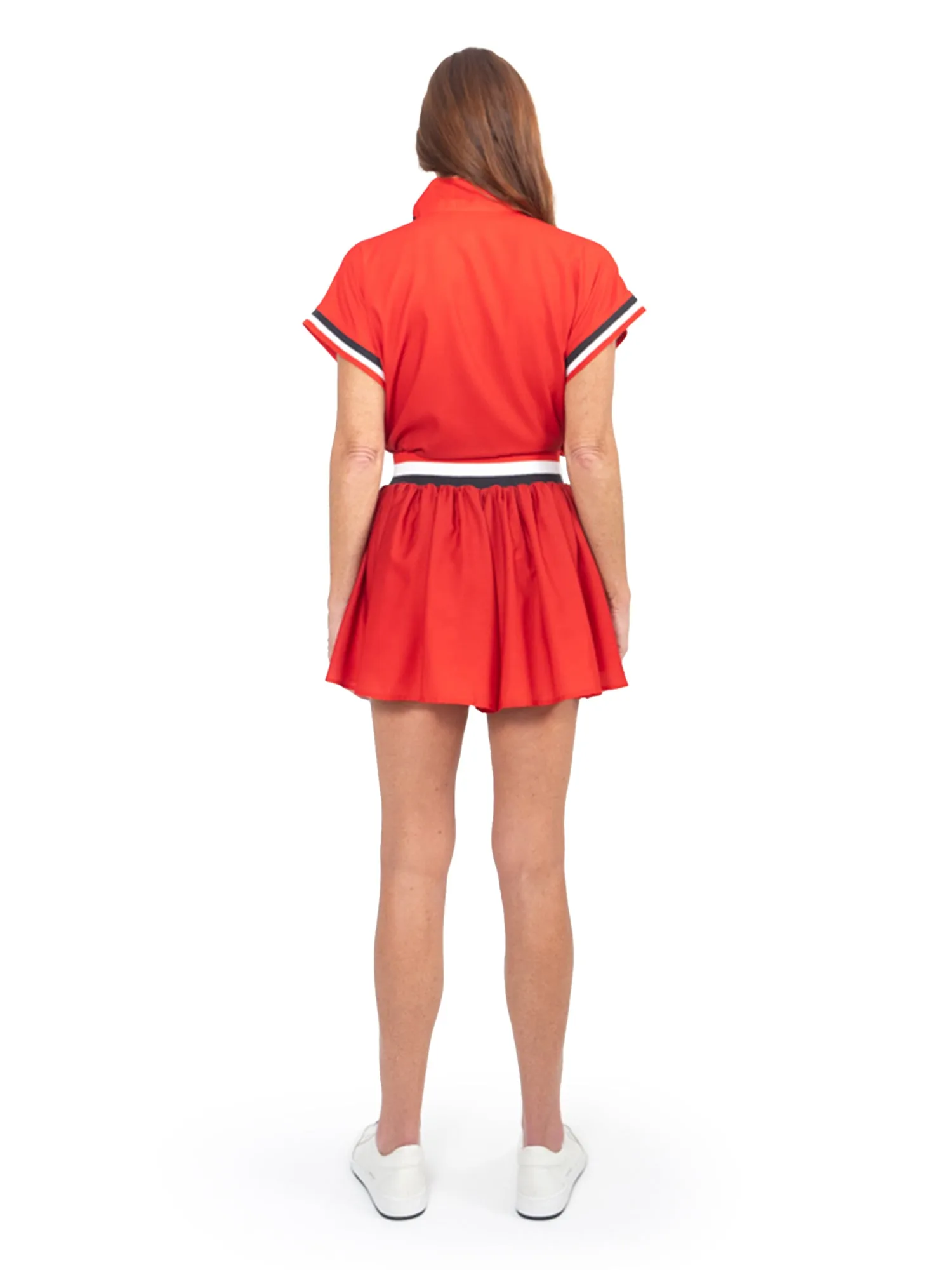 Swing Short - Red Varsity Ombre