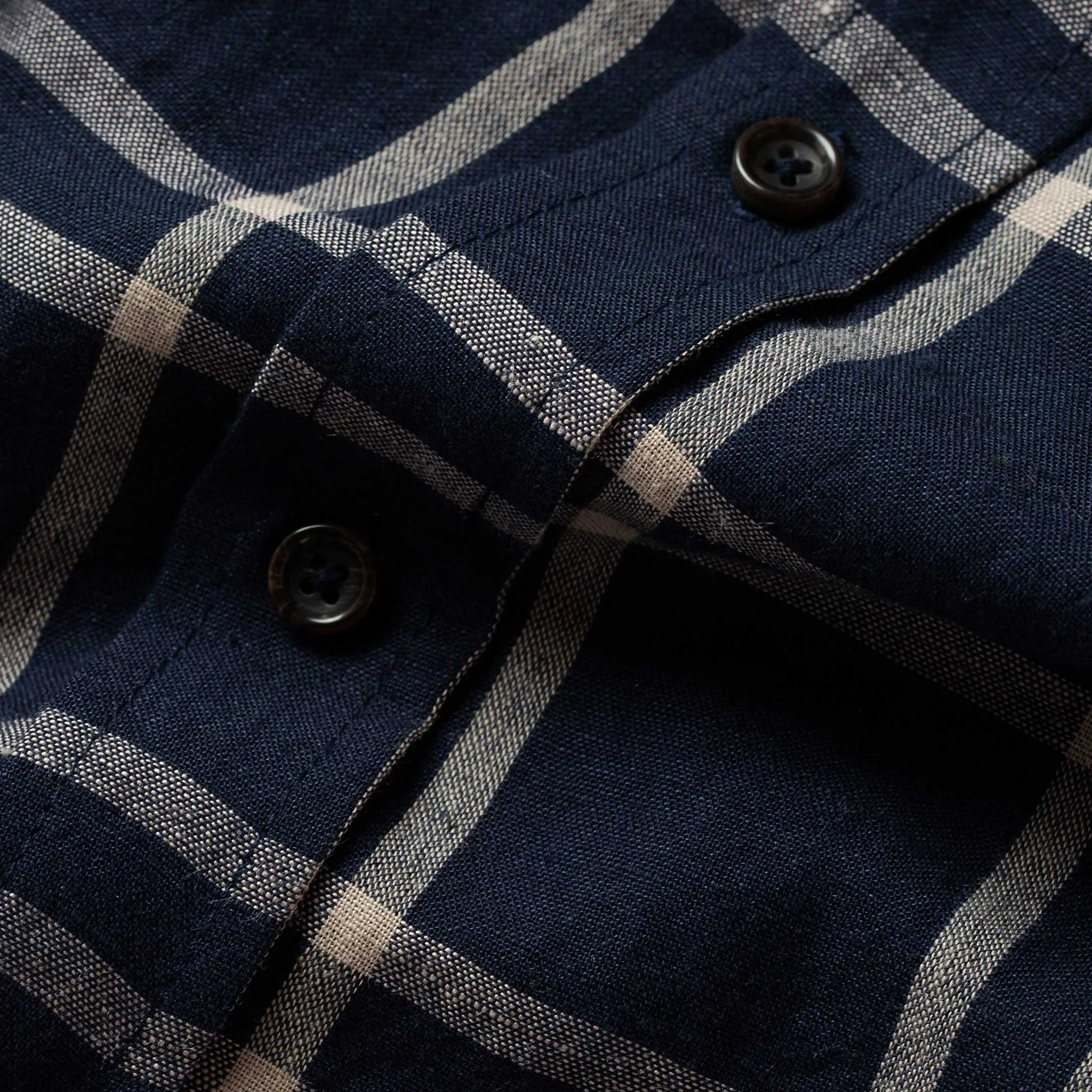 The California in Navy Plaid