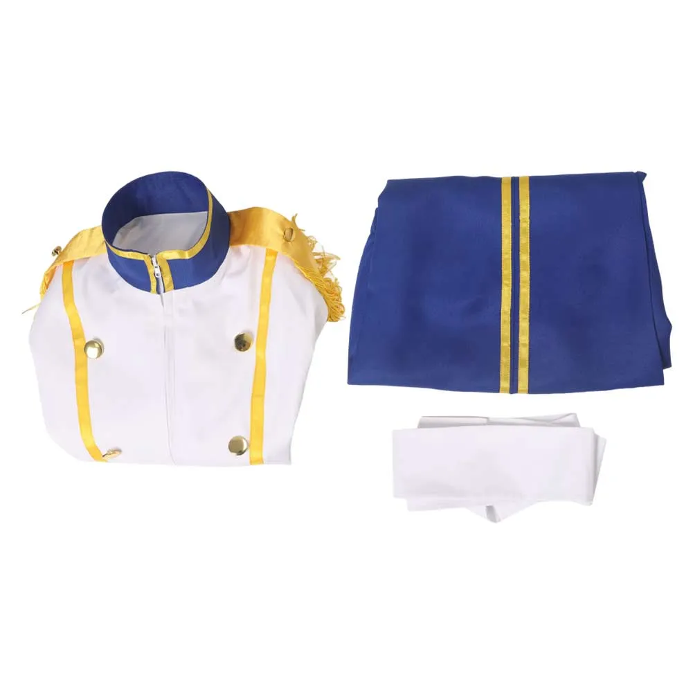 The Little Mermaid Prince Eric Cosplay Mens Royal Uniform Blue Party Carnival Halloween Cosplay Costume