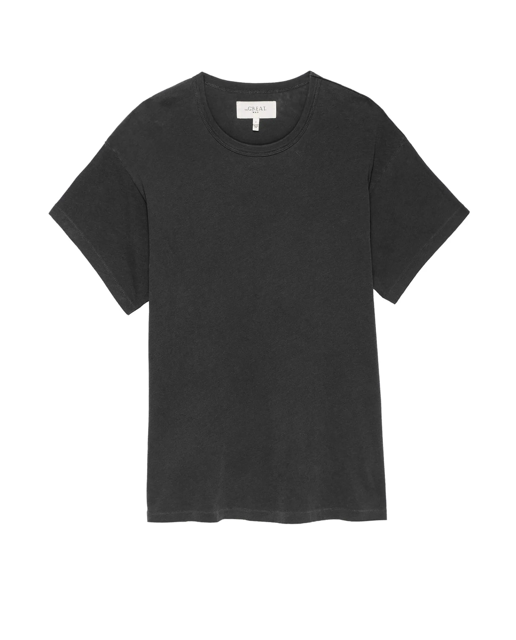 The Men's Boxy Crew. -- WASHED BLACK