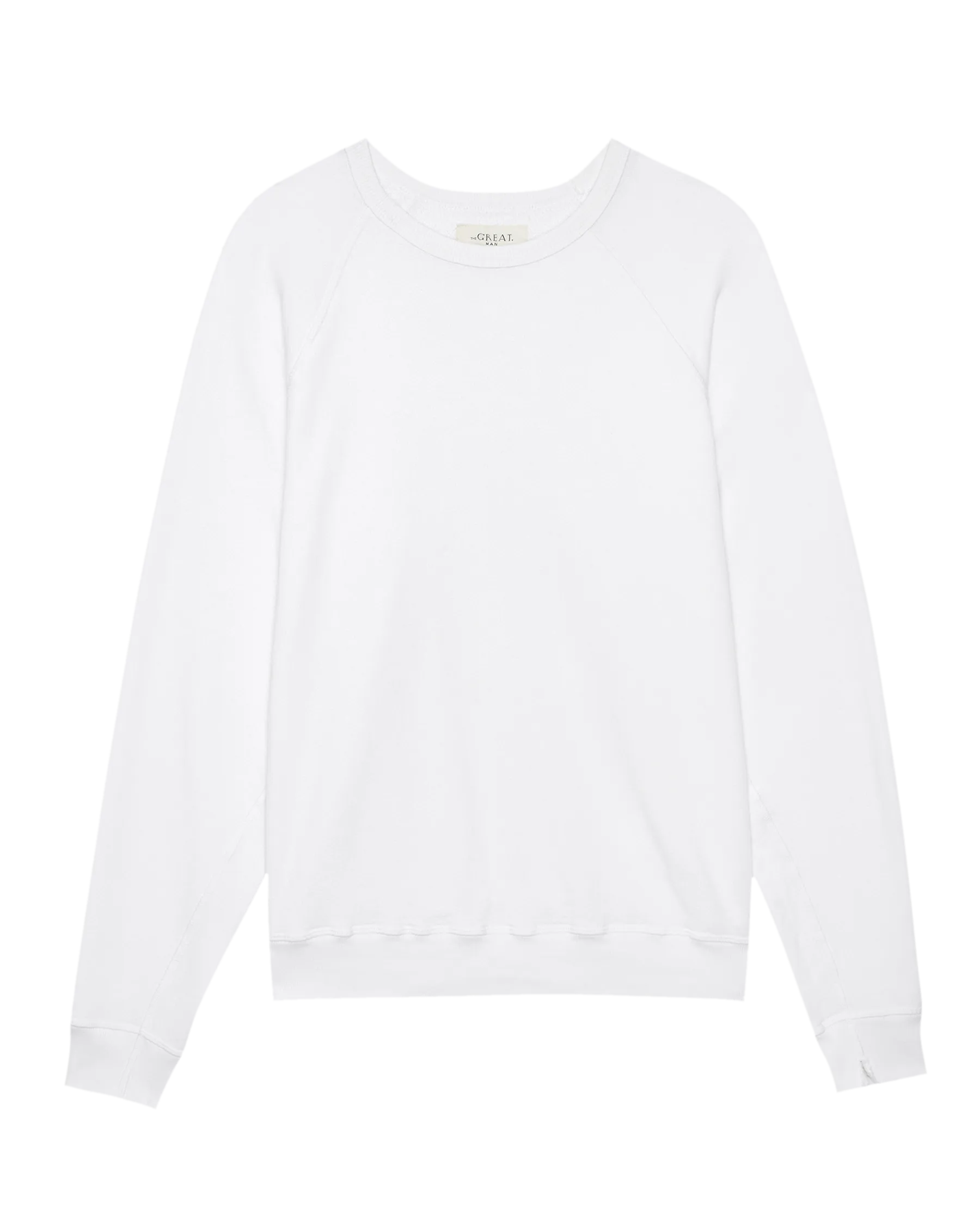 The Men's College Sweatshirt. Solid -- True White