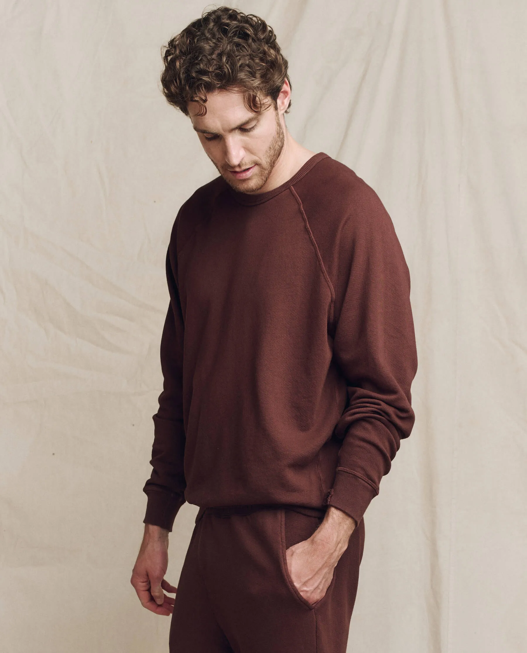 The Men's College Sweatshirt. -- Toasted Walnut