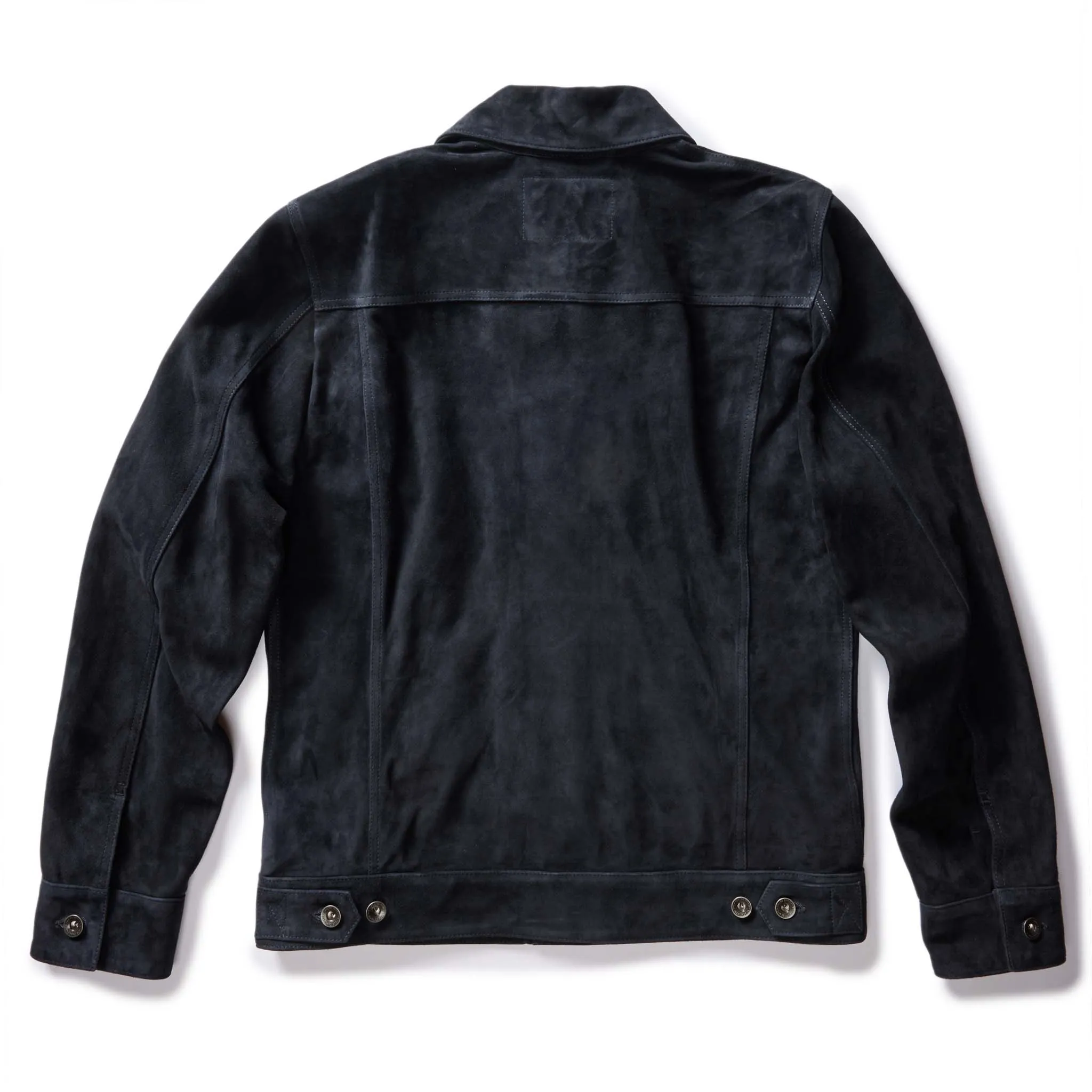 The Ryder Jacket in Dark Navy Suede