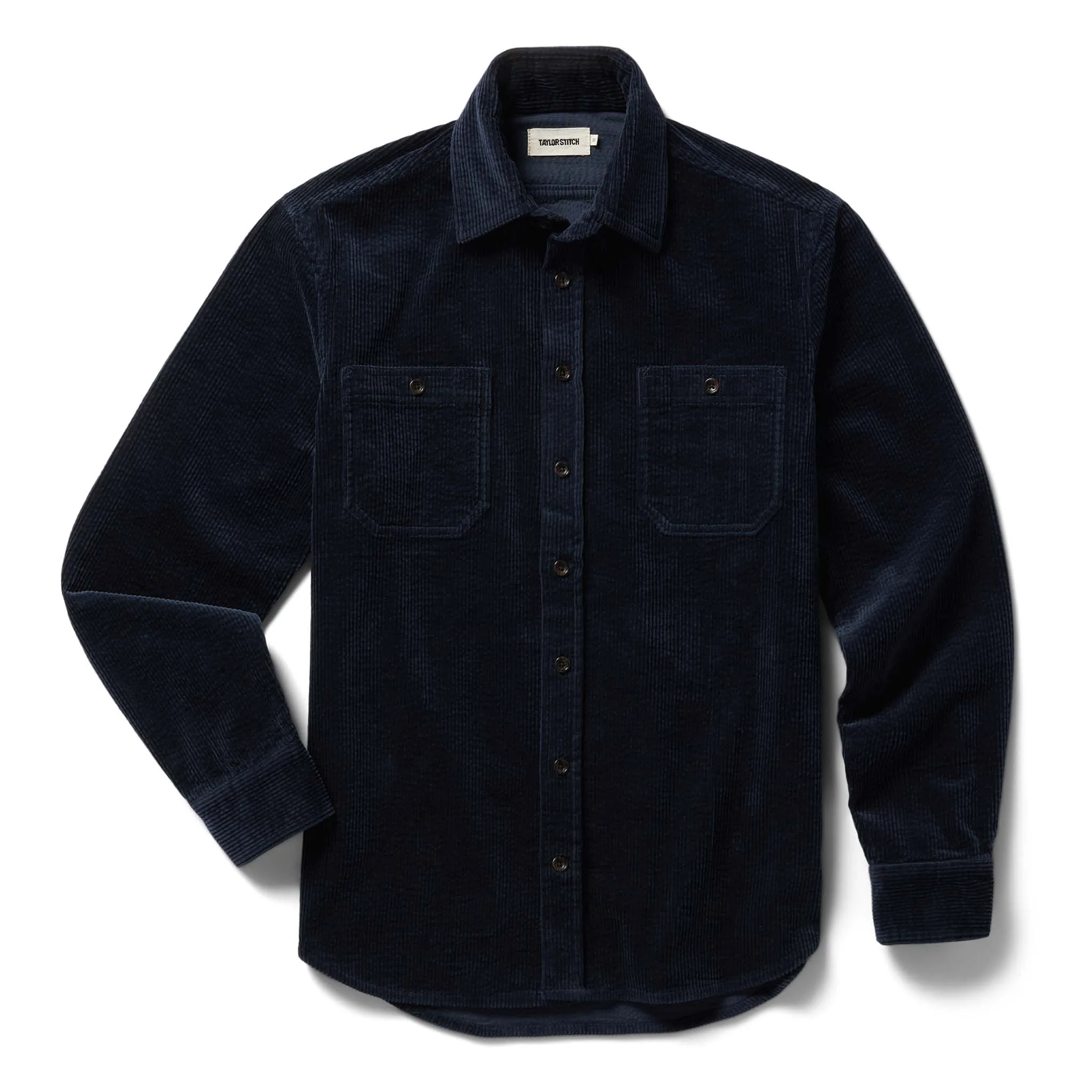 The Utility Shirt in Dark Navy Crepe Cord