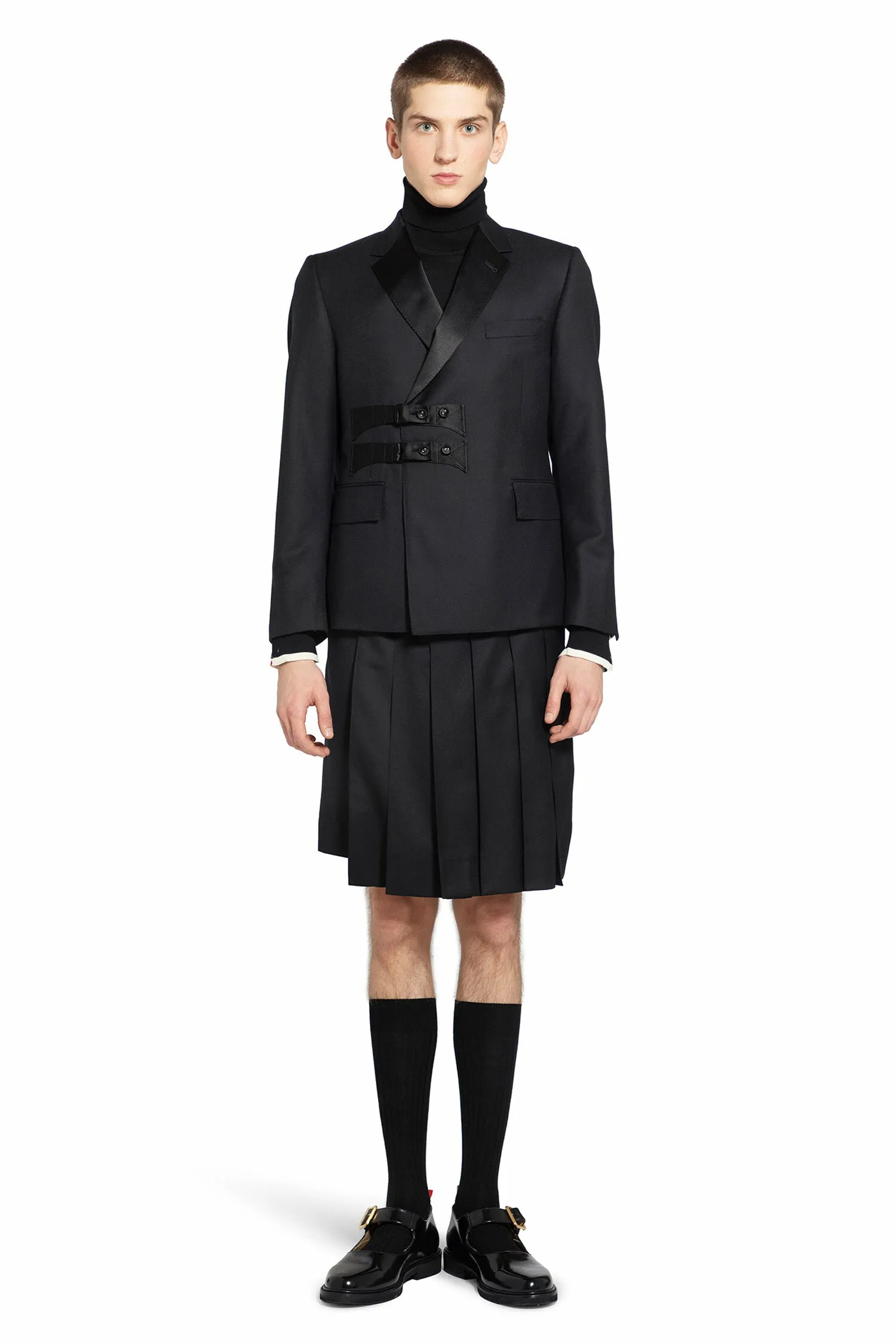 THOM BROWNE MAN BLACK SHORTS & SKIRTS