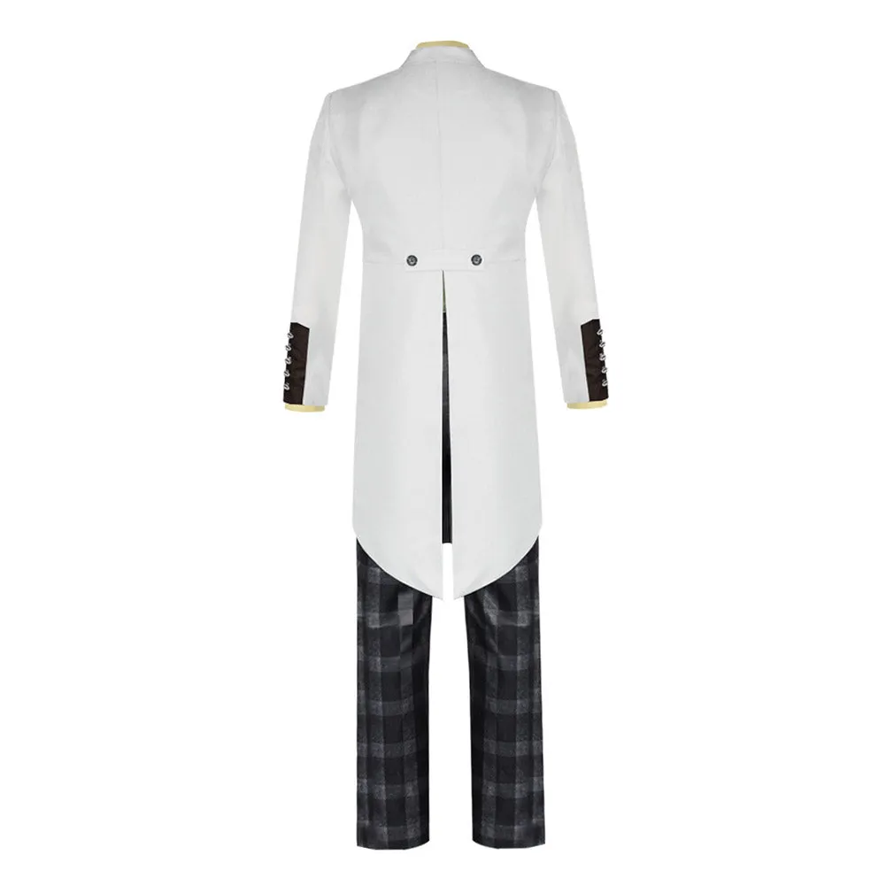 VeeGet Movie The Batman Jerome  White Tuxedo Outfits Costume for Party Carnival Halloween Cosplay Costume