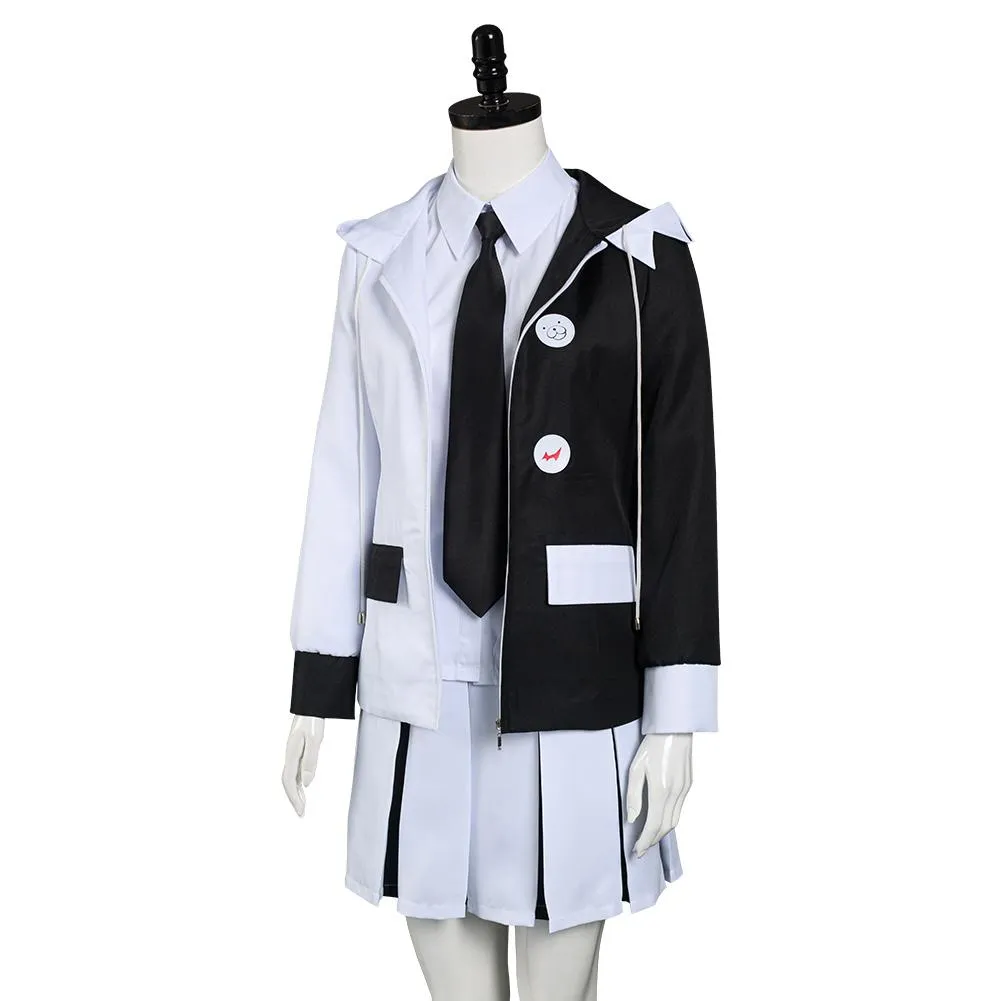 VeeGet VeeGet Anime Danganronpa Monokuma Shirt Skirt Uniform Outfits Halloween Carnival Suit Cosplay Costume