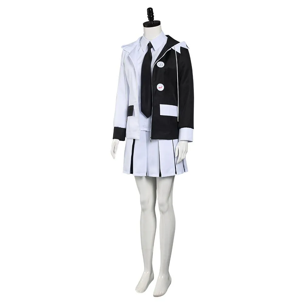 VeeGet VeeGet Anime Danganronpa Monokuma Shirt Skirt Uniform Outfits Halloween Carnival Suit Cosplay Costume