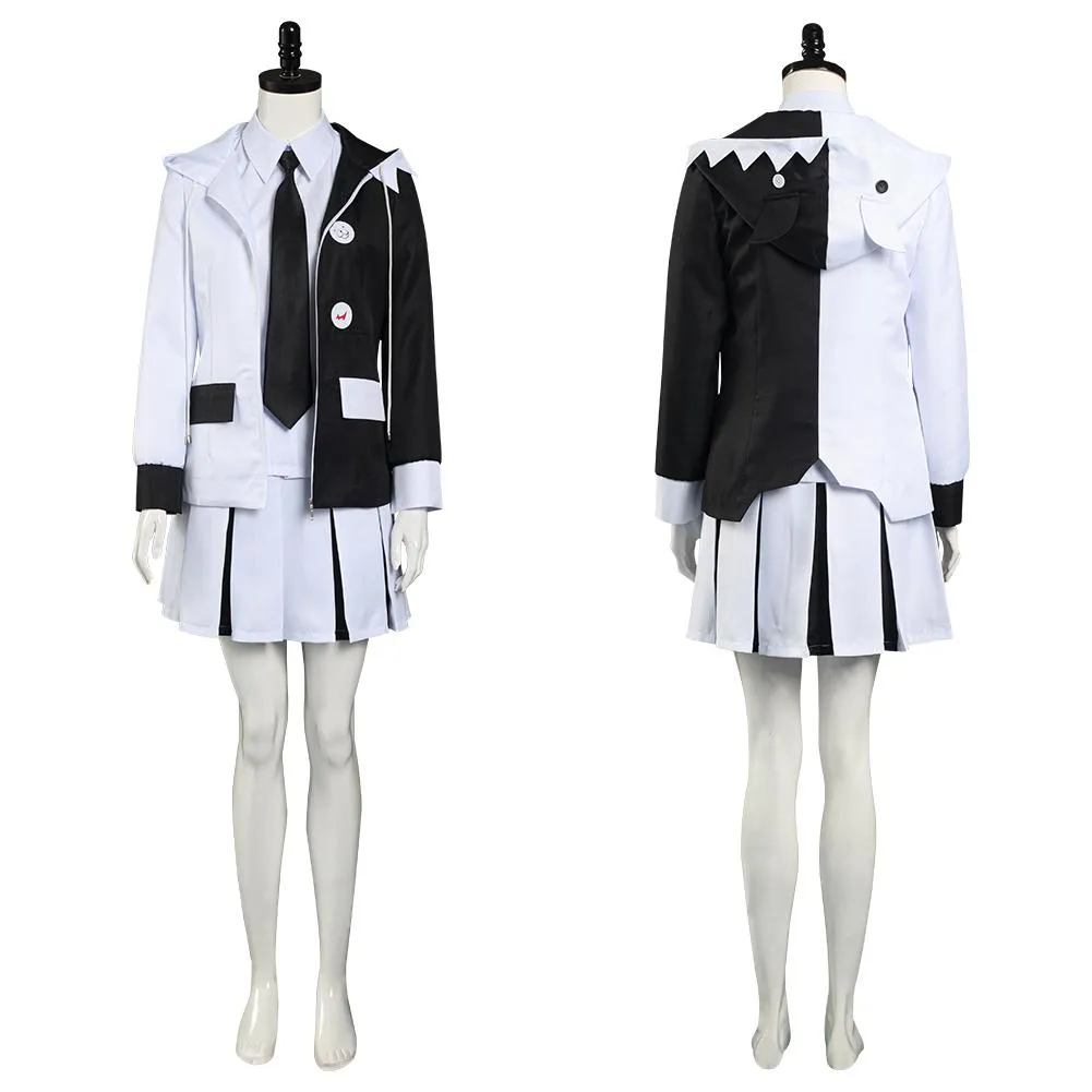 VeeGet VeeGet Anime Danganronpa Monokuma Shirt Skirt Uniform Outfits Halloween Carnival Suit Cosplay Costume