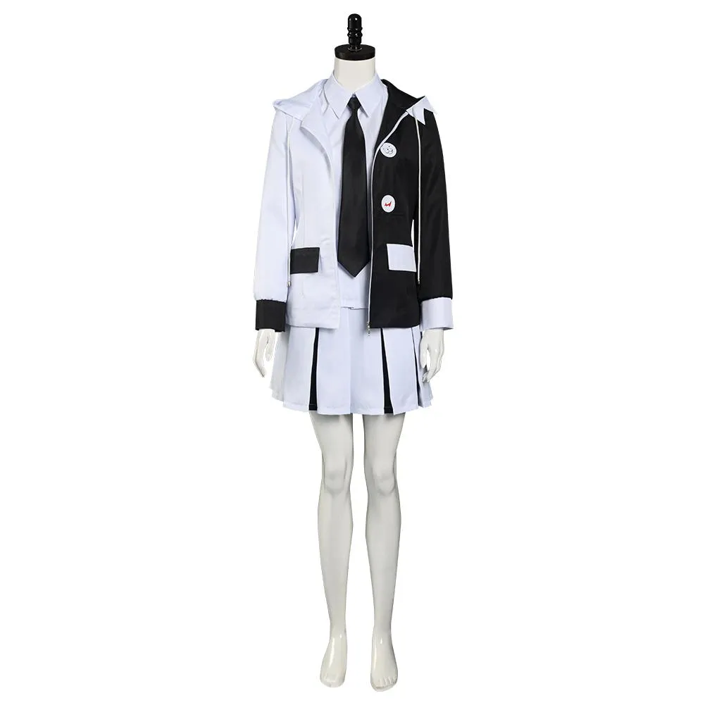 VeeGet VeeGet Anime Danganronpa Monokuma Shirt Skirt Uniform Outfits Halloween Carnival Suit Cosplay Costume