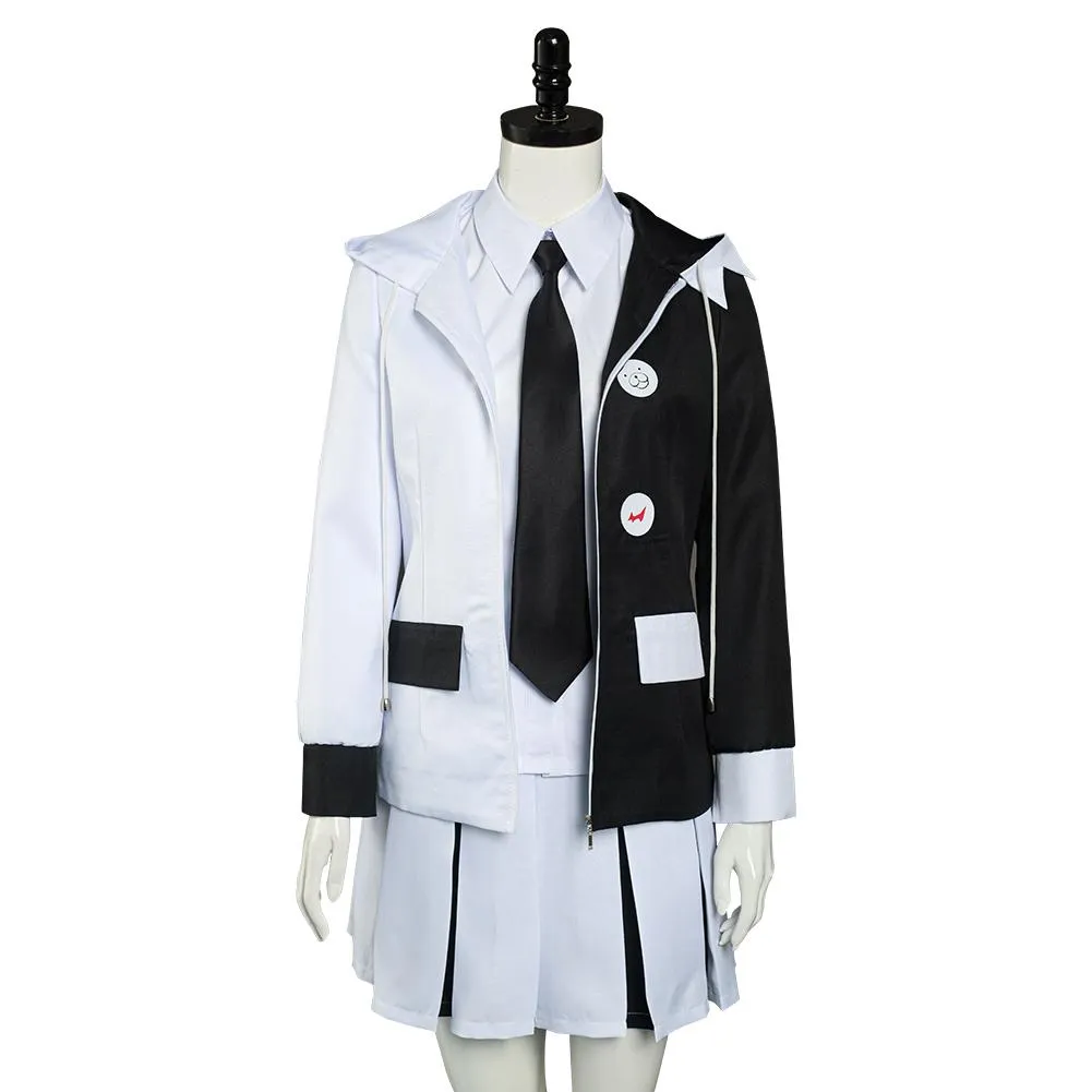 VeeGet VeeGet Anime Danganronpa Monokuma Shirt Skirt Uniform Outfits Halloween Carnival Suit Cosplay Costume