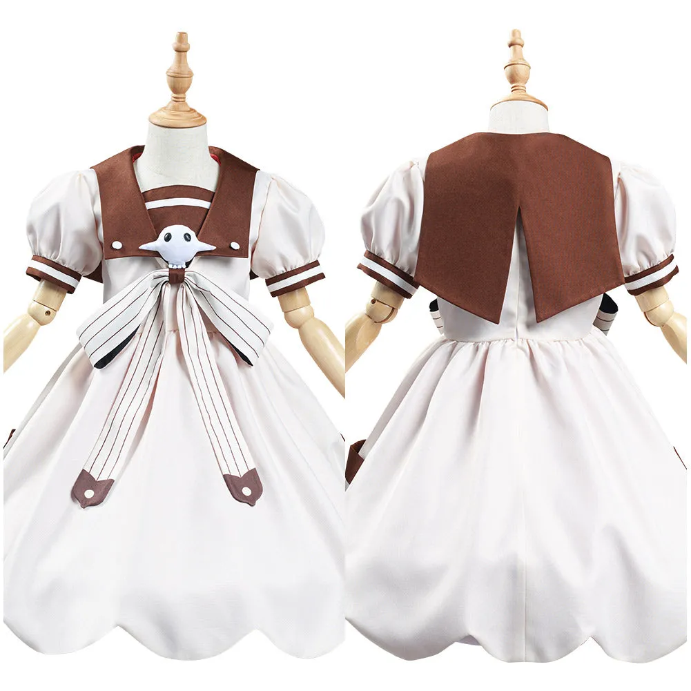 VeeGet VeeGet Jibaku Shounen Toilet-Bound Hanako kun Nene Yashiro/Aoi Akane Kids Girls Dress Halloween Carnival Suit Cosplay Costume