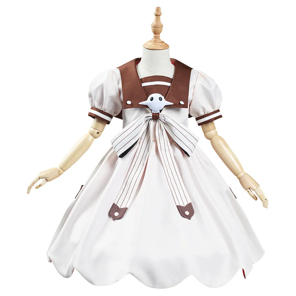 VeeGet VeeGet Jibaku Shounen Toilet-Bound Hanako kun Nene Yashiro/Aoi Akane Kids Girls Dress Halloween Carnival Suit Cosplay Costume