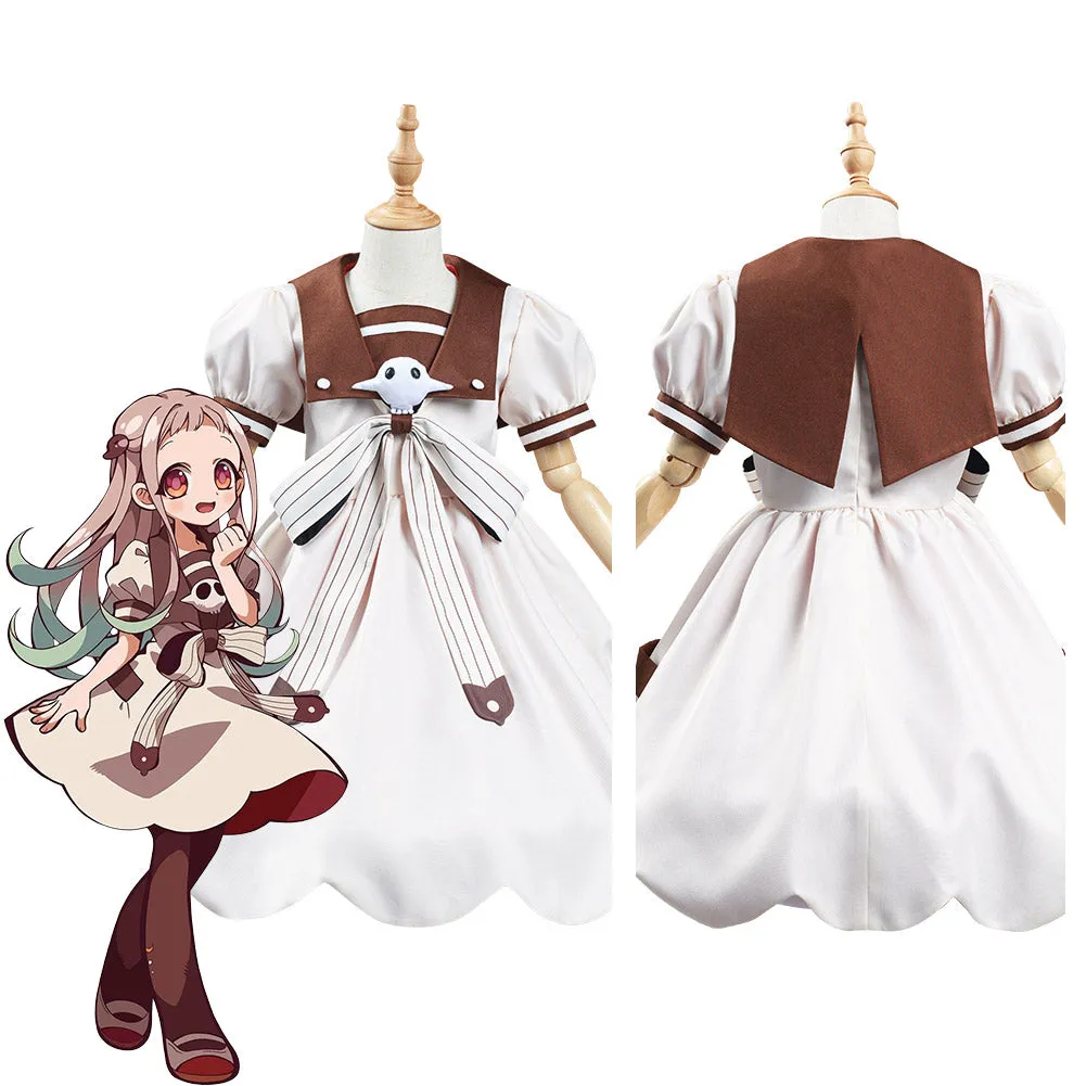 VeeGet VeeGet Jibaku Shounen Toilet-Bound Hanako kun Nene Yashiro/Aoi Akane Kids Girls Dress Halloween Carnival Suit Cosplay Costume