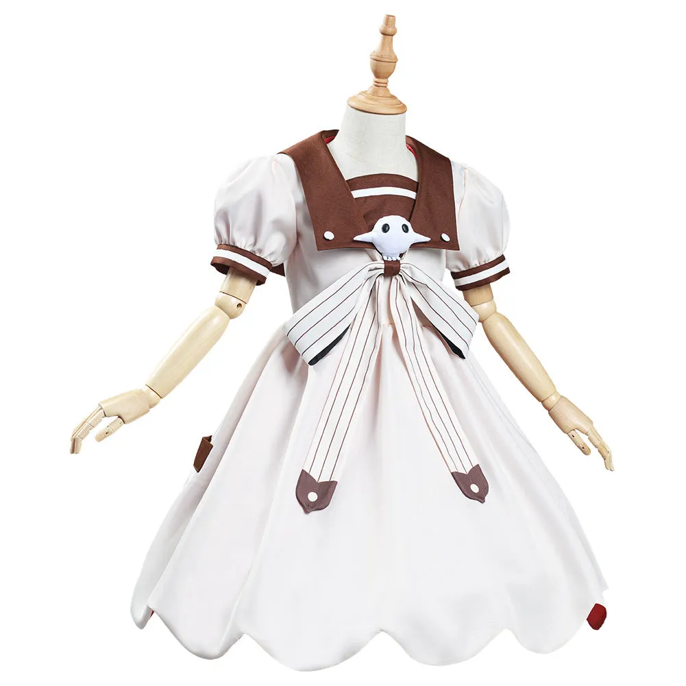 VeeGet VeeGet Jibaku Shounen Toilet-Bound Hanako kun Nene Yashiro/Aoi Akane Kids Girls Dress Halloween Carnival Suit Cosplay Costume