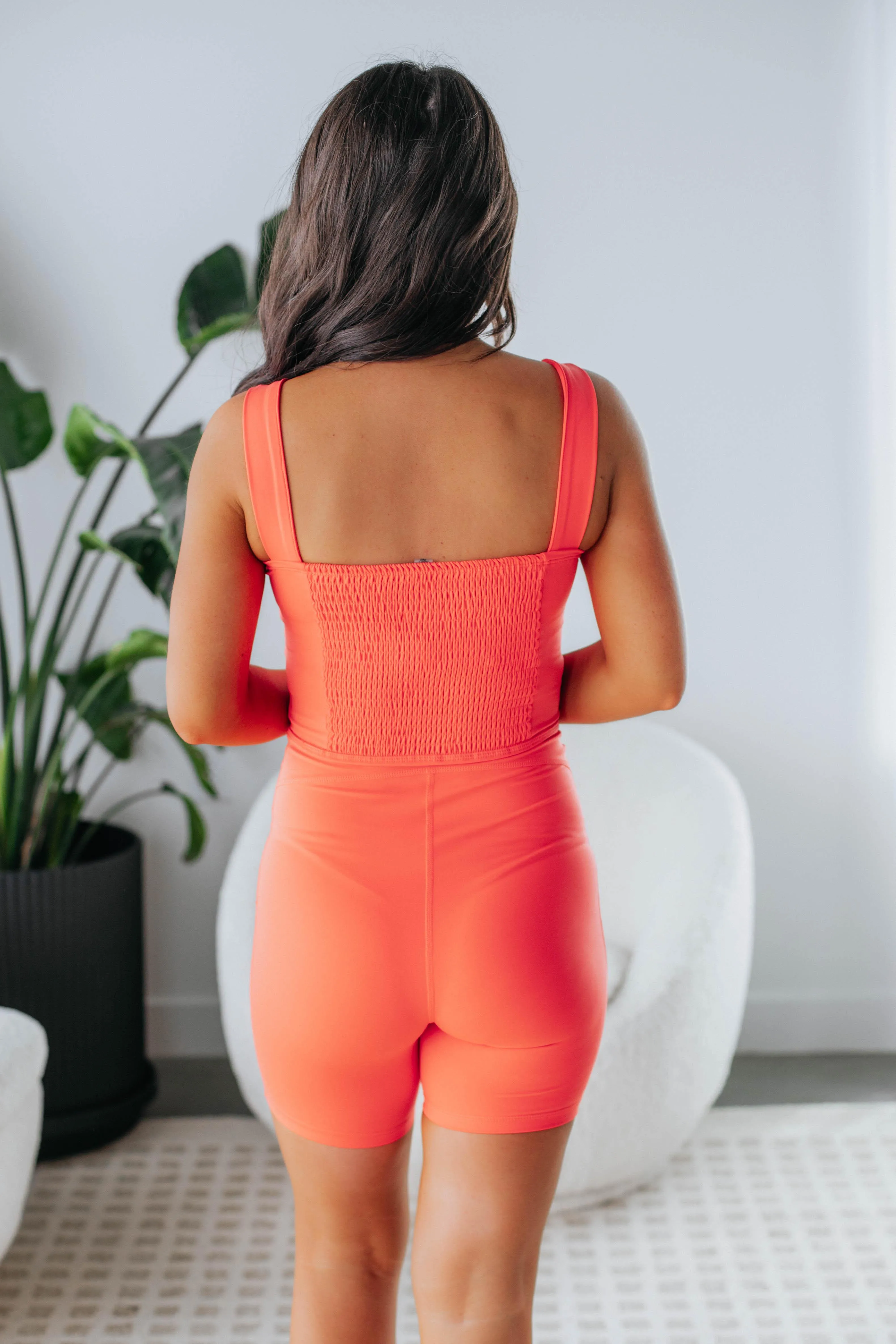 Vessie Active Romper - Coral