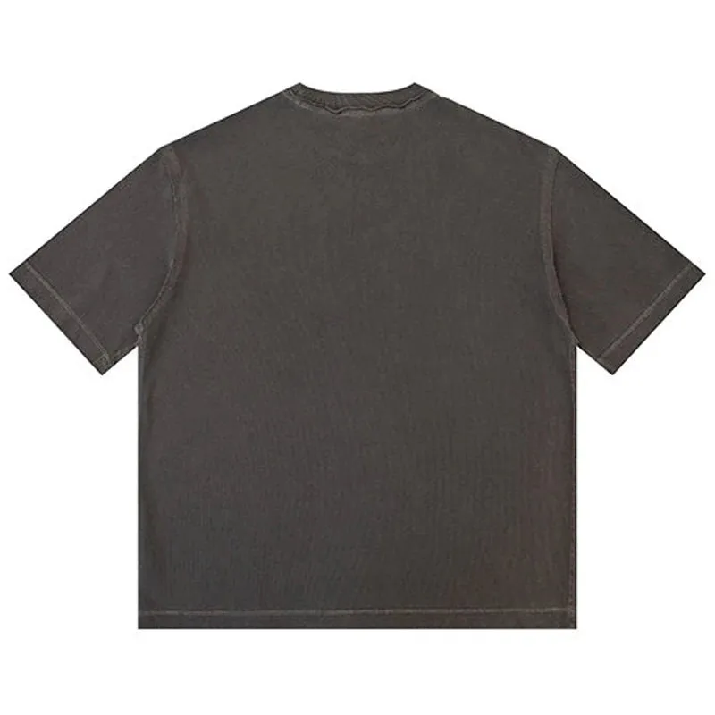 Washed Distressed Cotton T-shirt