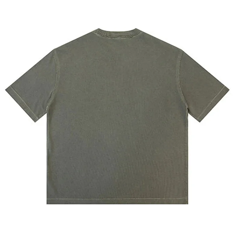 Washed Distressed Cotton T-shirt