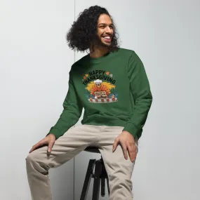 Welcome To Thanksgiving Graphic Men Organic Sweatshirt