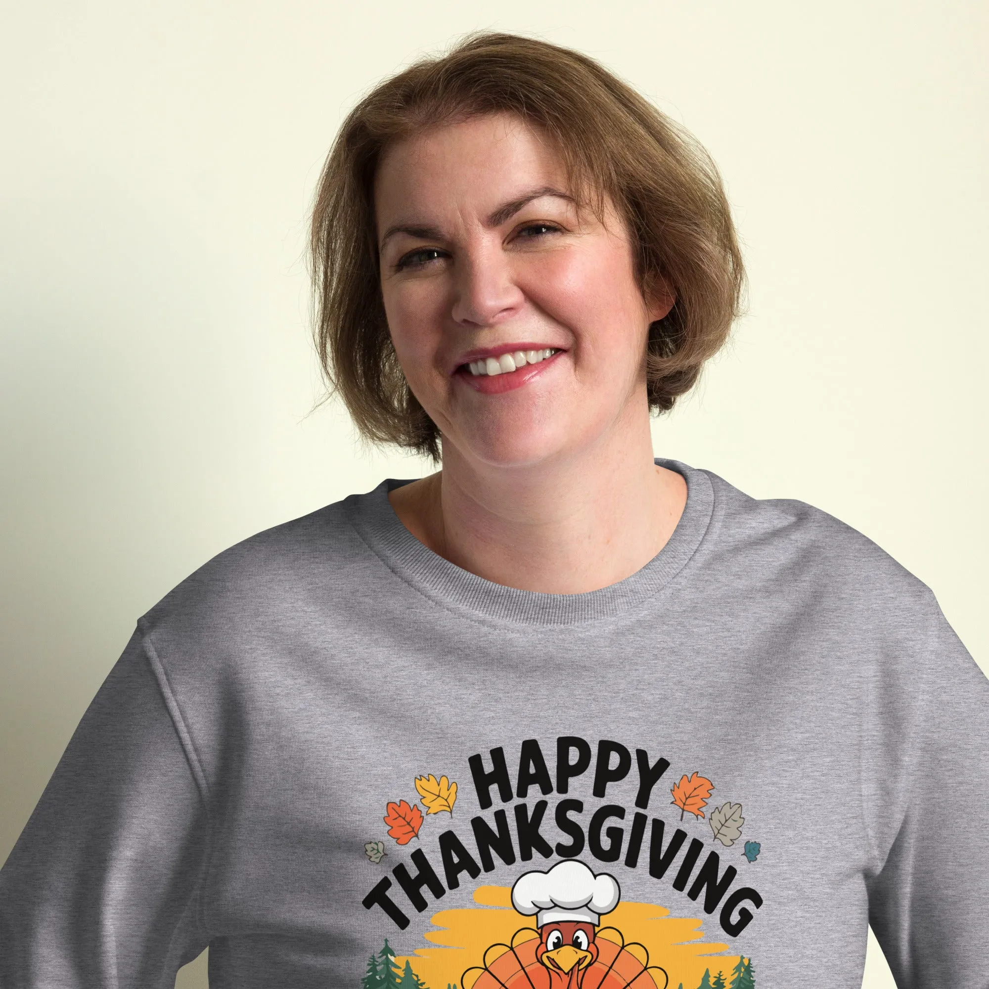 Welcome To Thanksgiving Graphic Women Organic Sweatshirt