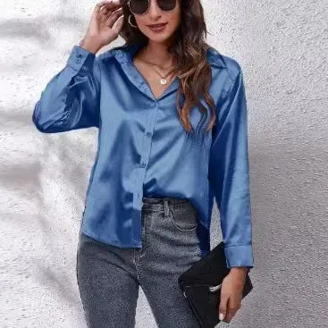 Women's Blouse Crop Shirt Korean Fashion Long Sleeves