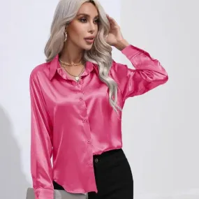 Women's Blouse Crop Shirt Korean Fashion Long Sleeves