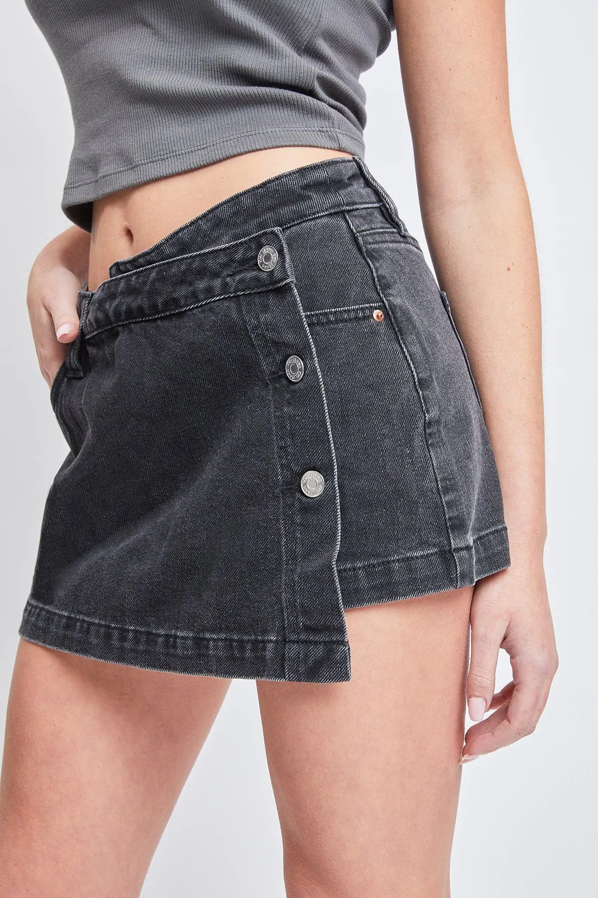 Women's Denim Wrap Skort