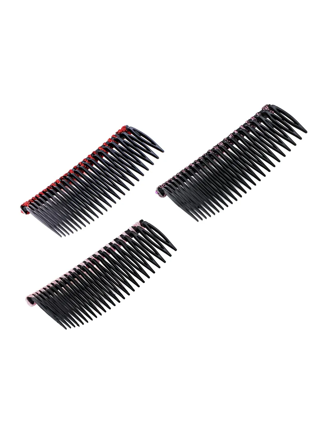 Yellow Chimes Comb Pin for Women Hair Accessories for Women Western Comb Clips for Hair for Women Set of 3 Pcs Juda Pin Hair Pins for Women Side Pin / Comb Pin / Juda pin Accessories for Women